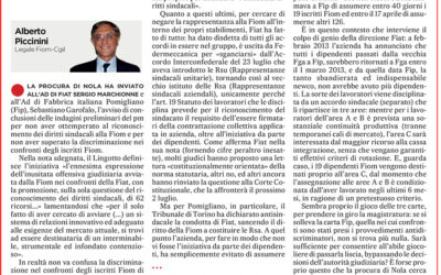 Pomigliano, la FIAT e i diritti negati