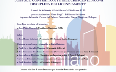 Interventi convegno di Bologna del 16 febbraio 2015 in preparazione del convegno nazionale AGI del 2015