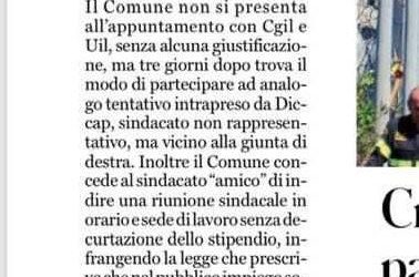 Comune di Ferrara condannato per condotta antisindacale