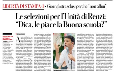 Il Fatto Quotidiano: “Libertà di stampa, giornalisti esclusi perché “non affini””